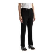 Stretch viscose-katoenen broek Peserico , Black , Dames