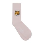 Katoenen Fox Sok Maison Kitsuné , Pink , Unisex