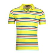 Gele gestreepte poloshirt met korte mouwen Polo Ralph Lauren , Yellow ...