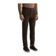 Katoenen ribfluwelen chino's Peserico , Brown , Heren