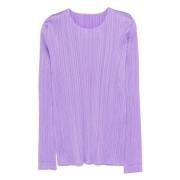 Casual Katoenen Overhemd voor Mannen Issey Miyake , Purple , Dames