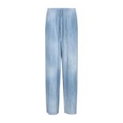 Gedrukte Wide Leg Jeans Ermanno Scervino , Blue , Dames