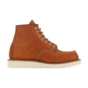 Karamel Leren Veterschoenen Red Wing Shoes , Brown , Heren