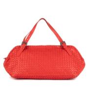 Pre-owned Leather handbags Bottega Veneta Vintage , Red , Dames