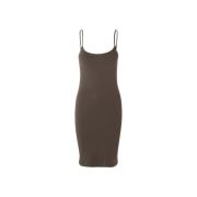 Modal Katoenen Slipdress Samsøe Samsøe , Gray , Dames