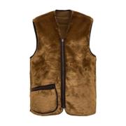 Gezellige Pile Vest Barbour , Brown , Heren