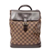 Pre-owned Canvas backpacks Louis Vuitton Vintage , Brown , Dames