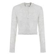 Geribbelde gebreide wolmix cardigan Isabel Marant Étoile , Gray , Dame...