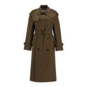 Klassieke double-breasted trenchcoat Burberry , Green , Dames