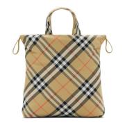 Zand Trekkoordtas Burberry , Brown , Dames