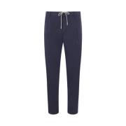 Blauwe Slim-Fit Broek Eleventy , Blue , Heren