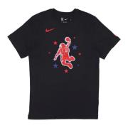 Houston Rockets NBA Logo Tee Nike , Black , Heren