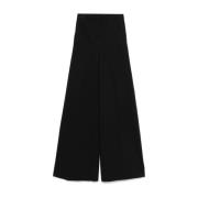 Zwarte Broek met Verborgen Sluiting Max Mara , Black , Dames