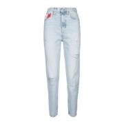 Casual Herenbroek Tommy Jeans , Blue , Dames