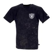 NFL Gewassen Grafische Tee Las Vegas Raiders New Era , Black , Heren