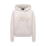 Ecru Geborduurde Hoodie Sweatshirt Polo Ralph Lauren , Beige , Dames