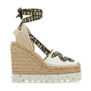 Ivory Cotton Gaia Wedges Stella McCartney , Multicolor , Dames