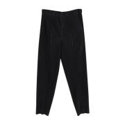 Geplooide Polyesterbroek Issey Miyake , Black , Heren