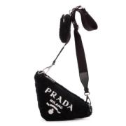 Pre-owned Canvas prada-bags Prada Vintage , Black , Dames