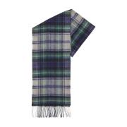 Wollen Tartan Sjaal Barbour , Multicolor , Heren