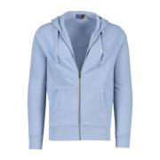 Blauwe hoodie met ritssluiting Polo Ralph Lauren , Blue , Heren