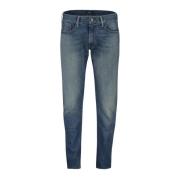 Blauwe slim fit denim jeans Polo Ralph Lauren , Blue , Heren