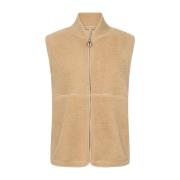 Teddy Gilet met ritssluiting Soyaconcept , Beige , Dames