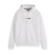 Artwork Hoodie Scotch & Soda , White , Heren