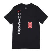 Chicago Bulls NBA City Edition T-shirt Nike , Black , Heren