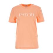 Pastel Oranje Katoenen T-shirt Patou , Orange , Dames