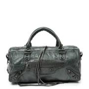 Pre-owned Leather balenciaga-bags Balenciaga Vintage , Green , Dames