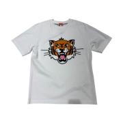 Logo Tiger T-shirt Gemaakt in Portugal Kenzo , White , Heren