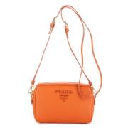 Pre-owned Leather prada-bags Prada Vintage , Orange , Dames