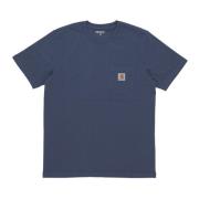 Zak Tee Korte Mouw Katoenen T-shirt Carhartt Wip , Blue , Heren