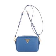 Pre-owned Leather prada-bags Prada Vintage , Blue , Dames