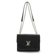 Pre-owned Leather shoulder-bags Louis Vuitton Vintage , Black , Dames