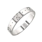 Pre-owned White Gold rings Gucci Vintage , Gray , Dames