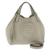 Pre-owned Leather handbags Gucci Vintage , White , Dames