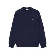 Blauwe Trui Klassieke Stijl Lacoste , Blue , Heren