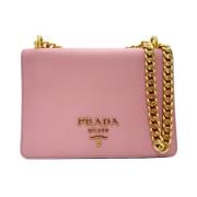 Pre-owned Leather prada-bags Prada Vintage , Pink , Dames