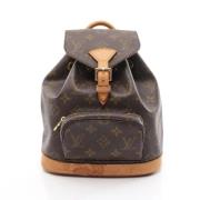 Pre-owned Canvas backpacks Louis Vuitton Vintage , Brown , Dames