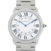 Pre-owned Glass watches Cartier Vintage , Gray , Heren