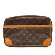 Pre-owned Fabric clutches Louis Vuitton Vintage , Brown , Dames