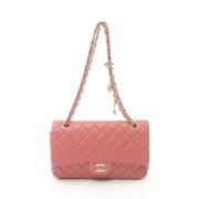 Pre-owned Leather chanel-bags Chanel Vintage , Pink , Dames