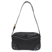 Pre-owned Leather shoulder-bags Gucci Vintage , Black , Dames