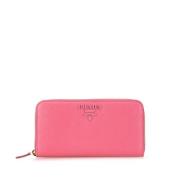 Pre-owned Leather wallets Prada Vintage , Pink , Dames