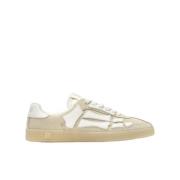 Crème Bone Sneakers met Vetersluiting Amiri , Beige , Heren