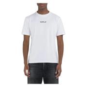 Logo T-Shirt Replay , White , Heren