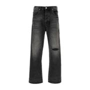 Zwarte Denim Jeans Purple Brand , Black , Heren