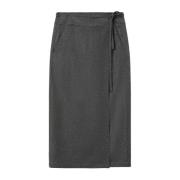 Wikkelsnit Rok met Zijzakken Pomandère , Gray , Dames